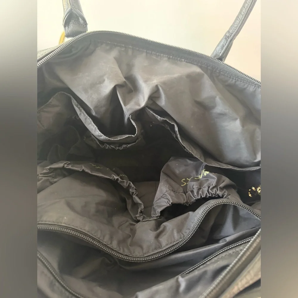 Rebecca Minkoff Black Handbag‎ with Gold Accent